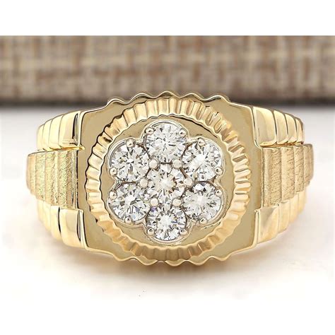 rolex diamond ring mens|rolex rings for men 14k.